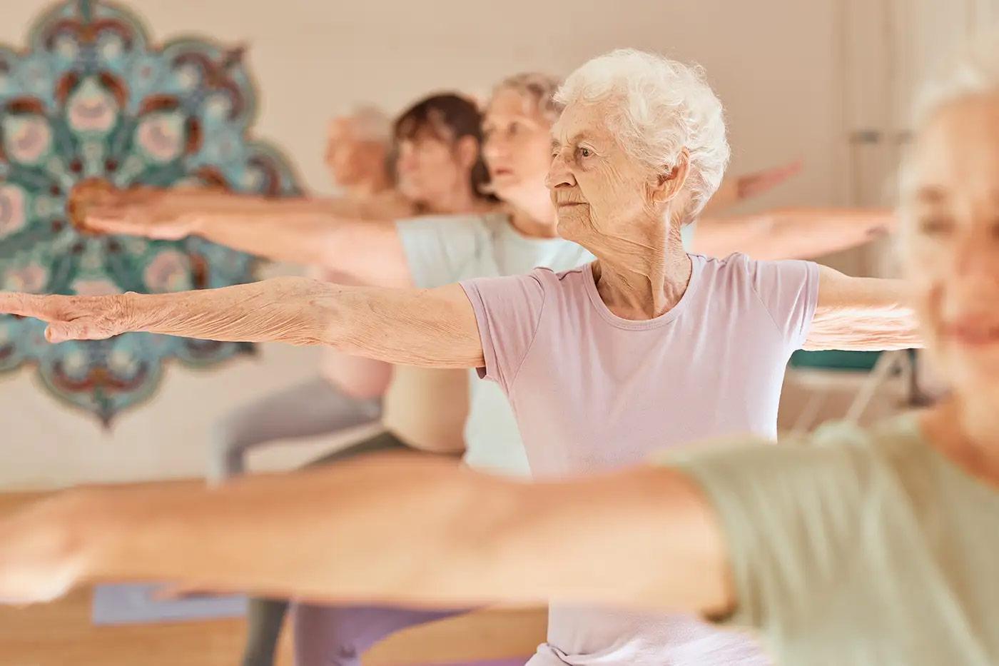 Senior fitness class at The Commons in Grand Junction supporting strength, balance, and mobility